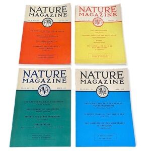 Lot of Four (4) Vintage Nature Magazines 1937